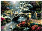 Thomas Kinkade Bridge of Hope painting